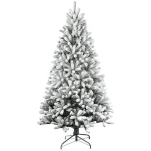 Snow covered Christmas tree 019