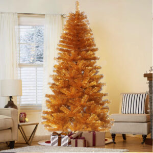 Unlit Christmas tree Golden01 Unlit Christmas tree Golden01